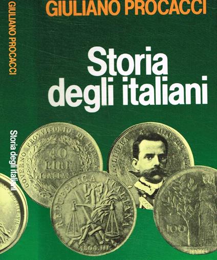 Storia degli italiani - Giuliano Procacci - copertina
