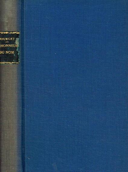 L' honneur du nom - Paul Bourget - copertina