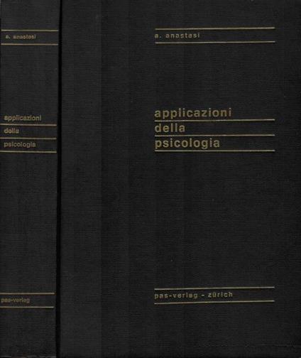 Applicazioni della psicologia - Anne Anastasi - copertina