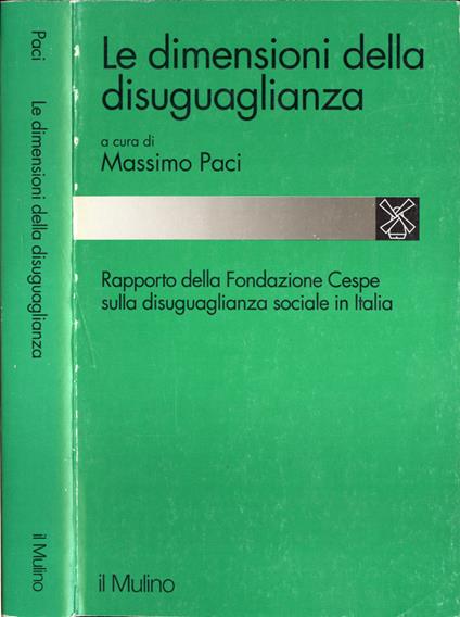 Le dimensioni della disuguaglianza - Massimo Paci - copertina