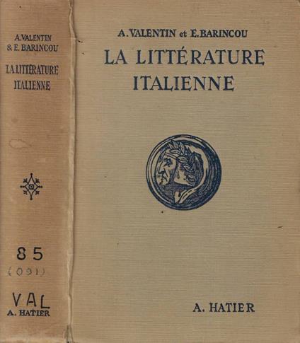 La littérature italienne - copertina