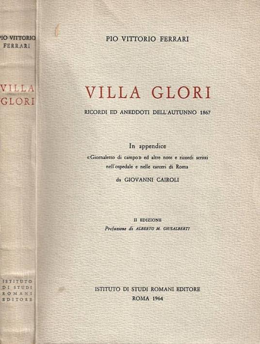 Villa Glori - copertina
