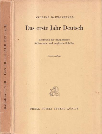 Das erste Jahr Deutsch - copertina