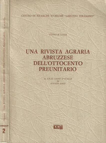 Una rivista agraria abruzzese dell' Ottocento preunitario - copertina