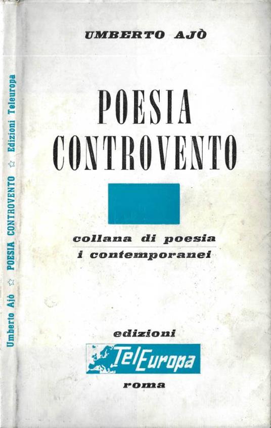 Poesia controvento - copertina