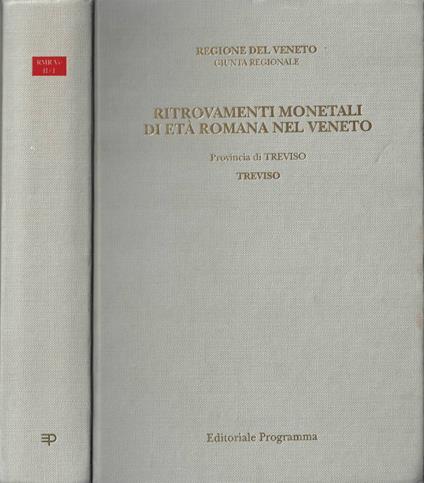 Ritrovamenti monetali di età rtomana nel Veneto - copertina