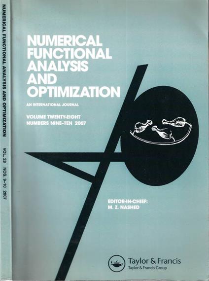 Numerical functional analysis and optimization Vol. 28 n. 9 - 10 - copertina