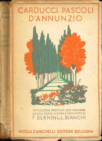 Carducci - Pascoli - D'Annunzio - Ferruccio Bernini - copertina