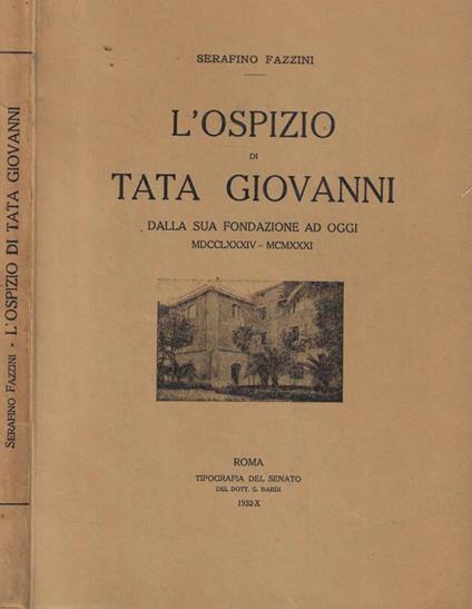 L' ospizio di Tata Giovanni - Serafino Fazzini - copertina