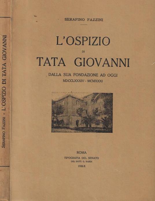 L' ospizio di Tata Giovanni - Serafino Fazzini - copertina