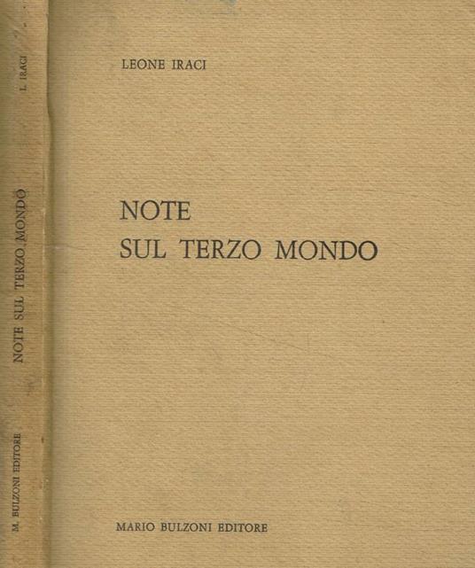 Note sul terzo mondo - Leone Iraci - copertina