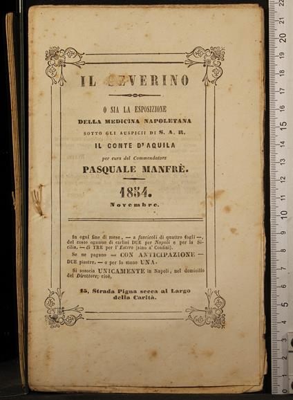 Il Severino O Sia La Esposizione… Novembre - copertina