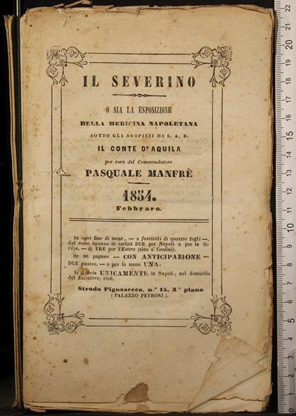 Il Severino O Sia La Esposizione… Febbraro - copertina