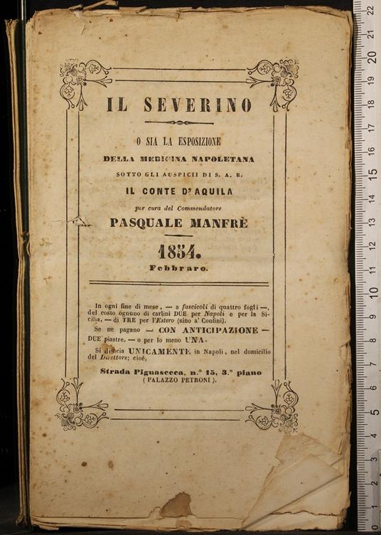 Il Severino O Sia La Esposizione… Febbraro - copertina