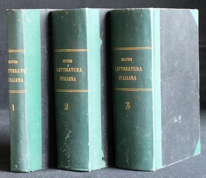 Compendio Storico Letteratura Italiana. 3 Vol - copertina