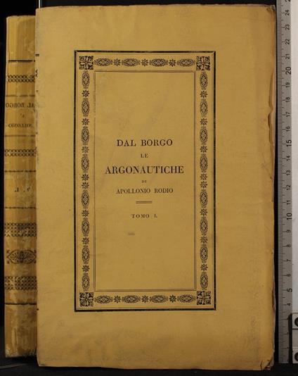 Le Argonautiche. Tomo I - Rodio Apollonio - copertina