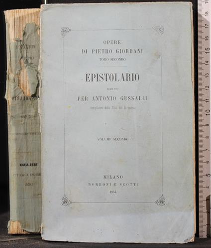 Epistolario Edito Per Antonio… Vol 2 - Giordani - copertina