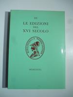 Le edizioni del XVI secolo