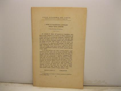 I busti di Bacchilide e Pindaro nelle ville antiche - Rodolfo Lanciani - copertina