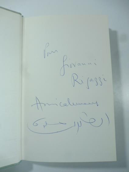 Creatura di sabbia. Copia con dedica dell'Autore (signed copy) - Tahar Ben Jelloun - copertina