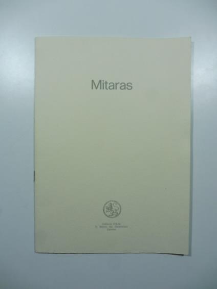 Dimitris Mitaras. Dal 29 settembre al 18 ottobre 1973. Galleria d'arte San Marco dei Giustiniani, Genova. Catalogo - Mario De Micheli - copertina