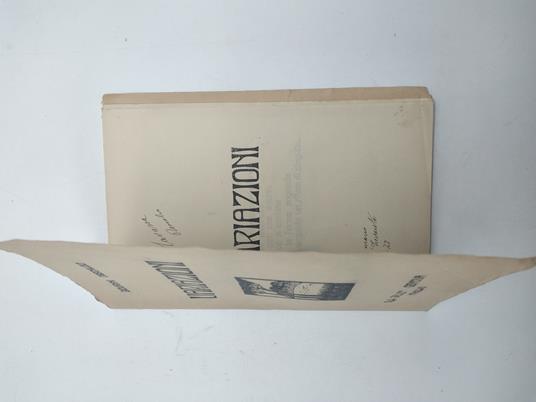 Variazioni - Giovanni Descalzo - copertina