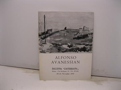 Alfonso Avanessian. Galleria L'Aureliana... 10-21 novembre 1956 - Renato Guttuso - copertina