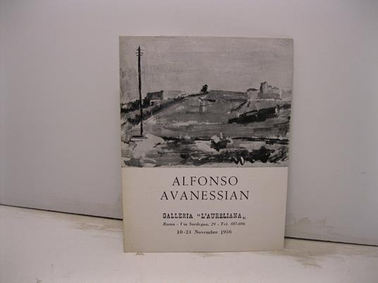 Alfonso Avanessian. Galleria L'Aureliana... 10-21 novembre 1956 - Renato Guttuso - copertina