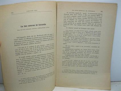 Una fonte mantovana del Guicciardini. Nota - Alessandro Luzio - copertina