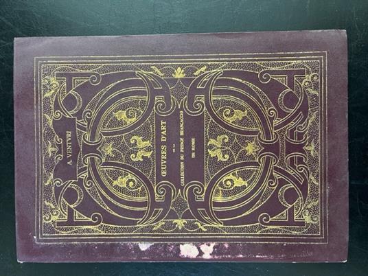 Oeuvres d'art de la Collection du Prince Brancaccio de Rome illustrees par Adolphe Venturi. Deuxieme partie - Adolfo Venturi - copertina