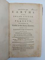 Concerning the Earths in our Solar System which are called Planets and Concerning the Earths in the Starry Heaven