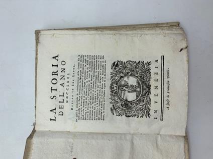 Storia dell'anno MDCCLXXI divisa in sei libri - copertina