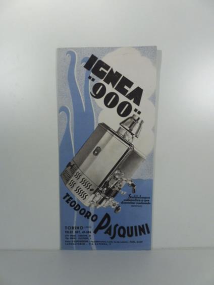 Scaldabagno a gas Ignea 900, Teodoro Pasquini - copertina
