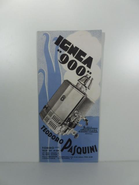 Scaldabagno a gas Ignea 900, Teodoro Pasquini - copertina