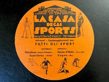 La casa degli sports, Torino. Regge & Burdese (Cartoncino pubblicitario) - copertina