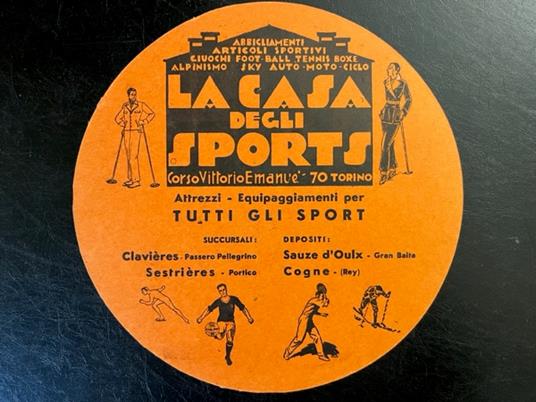 La casa degli sports, Torino. Regge & Burdese (Cartoncino pubblicitario) - copertina