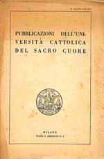 Pubblicazioni dell'Universita' Cattolica del Sacro Cuore