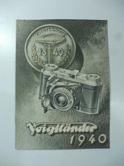 Voigtlander 1940. (Catalogo macchine fotografiche) - copertina