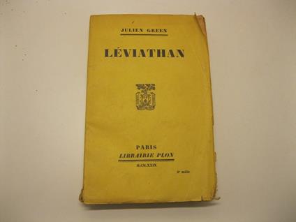 Le'viathan - Julien Green - copertina