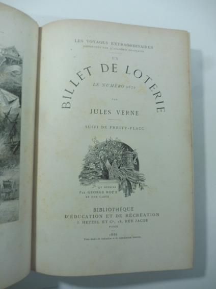 Un billet de loterie. Le numero 9672 LEG. CON: Robur-le-conquerant - Jules Verne - copertina