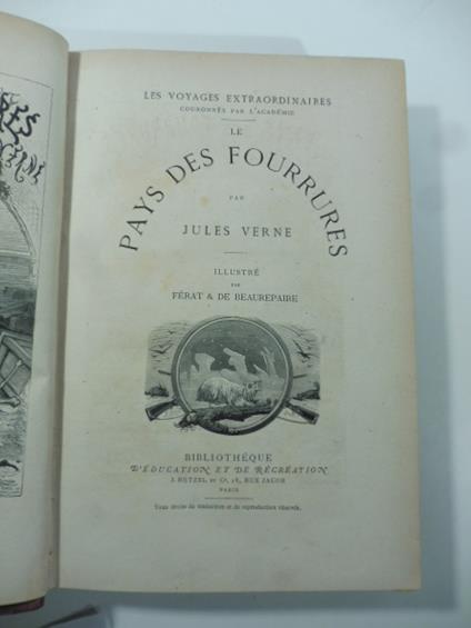 Le pays des fourrures LEG. CON: Le tour du mnde en quatre-vingts jours - Jules Verne - copertina