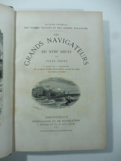 Les grands navigateurs du XVIII siecle - Jules Verne - copertina