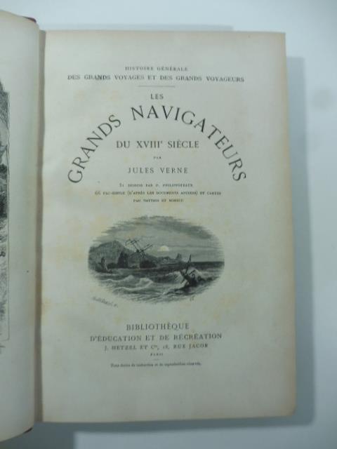 Les grands navigateurs du XVIII siecle - Jules Verne - copertina