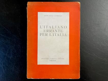 L' italiano errante per l'Italia - Giovanni Comisso - copertina