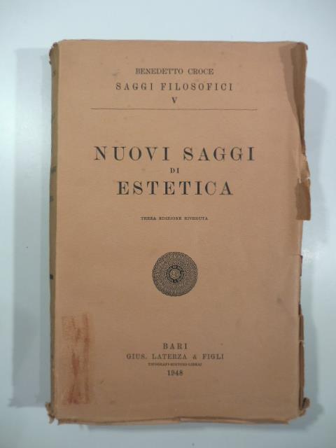 Nuovi saggi di estetica. Terza edizione riveduta