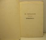 Fr. Petrarchae nondum edita epistola