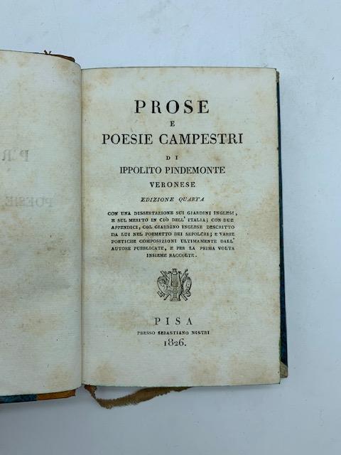 Prose e poesie campestri Edizione quarta