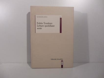 Fulvio Tessitore, Letture quotidiane seste - Fulvio Tessitore - copertina