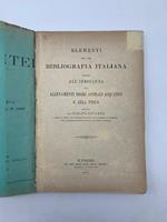 Elementi per una bibliografia italiana intorno all'idrofauna agli allevamenti degli animali acquatici e alla pesca