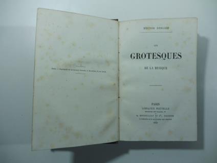 Les grotesques de la musique - Hector Berlioz - copertina